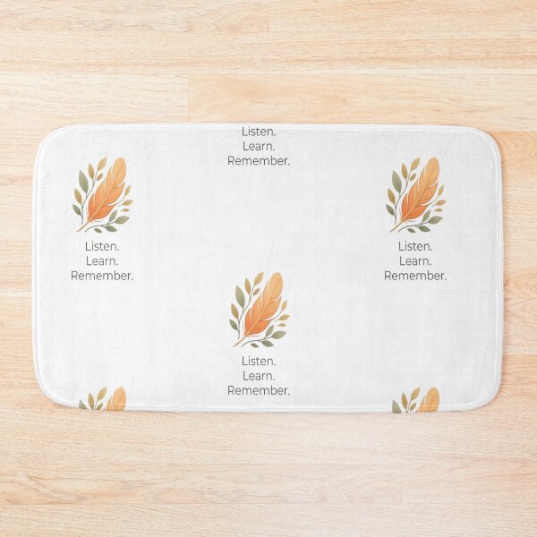 Item preview, Listen Learn Remember Orange Feather Truth and Reconciliation Day Minimal designed and sold by InspiredCreatives.