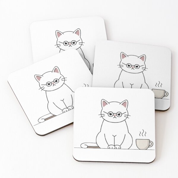 Item preview, Coffee Lover Cat – Cute Barista Coffee Gift designed and sold by PrintforDesign.