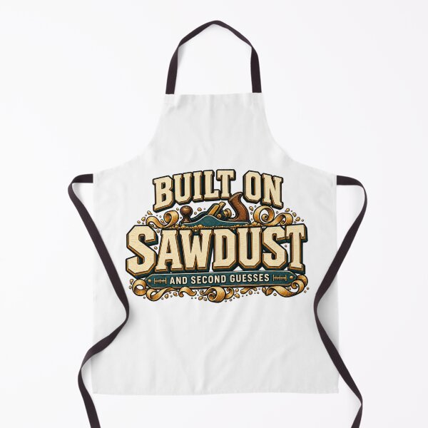 Item preview, Built on Sawdust – Funny Woodworking Quote designed and sold by FZ Designs.