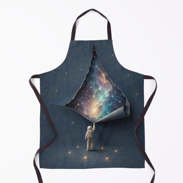 Item preview, Astronaut Peeling Back the Universe – Surreal Cosmic Trompe L’oeil designed and sold by GSizzle1.