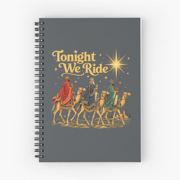 Item preview, Tonight We Ride Three Wise Men Christmas designed and sold by POD DYNASTY | Original Print On Demand T-Shirt Graphics.