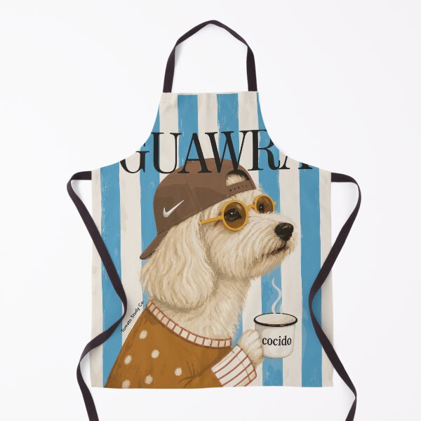 Item preview, GUAWRA - Cool Dog with Cocido Cup Art Print designed and sold by tomatostudyco.