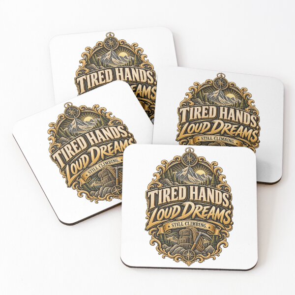 Item preview, Tired Hands Loud Dreams Motivational Design designed and sold by InkroarCo.