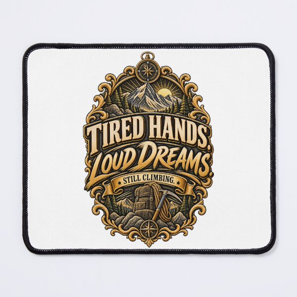 Item preview, Tired Hands Loud Dreams Motivational Design designed and sold by InkroarCo.