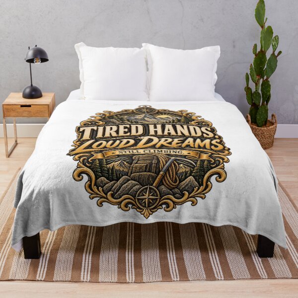 Item preview, Tired Hands Loud Dreams Motivational Design designed and sold by InkroarCo.