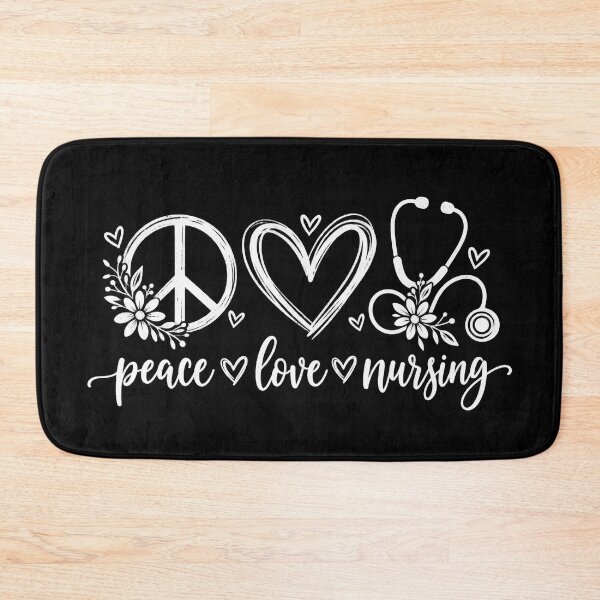 Item preview, Peace Love Nursing White Nurse Stethoscope Graphic designed and sold by CG Studio.