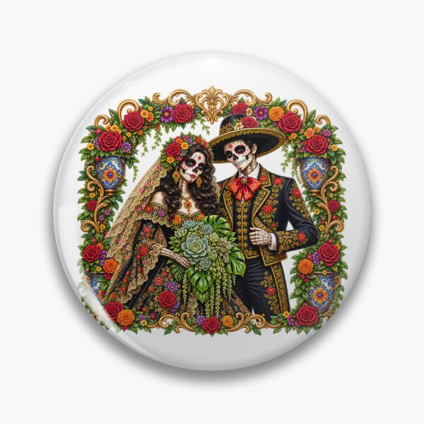 Item preview, Catrina & Catrín Plant Wedding – Día de los Muertos Plant Couple designed and sold by CottageGardenCo.