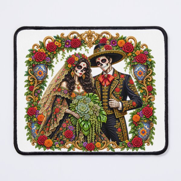 Item preview, Catrina & Catrín Plant Wedding – Día de los Muertos Plant Couple designed and sold by CottageGardenCo.