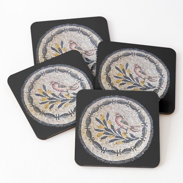 Item preview, Byzantine Bird Mosaic - Round Antique Medallion designed and sold by Banal25.