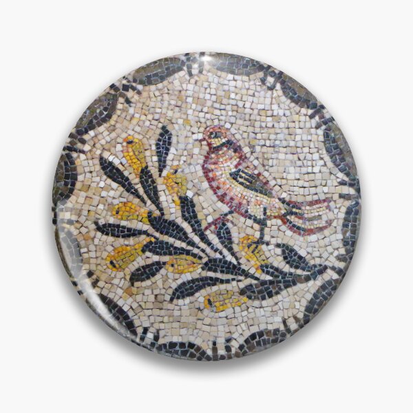 Item preview, Byzantine Bird Mosaic - Round Antique Medallion designed and sold by Banal25.