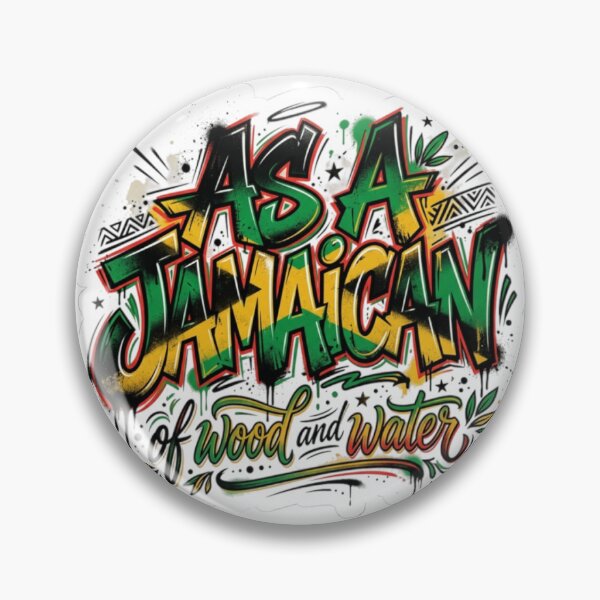 Item preview, Graphitic Jamaican colors expressing the idea of "I am Jamaican"  designed and sold by GardensEve.