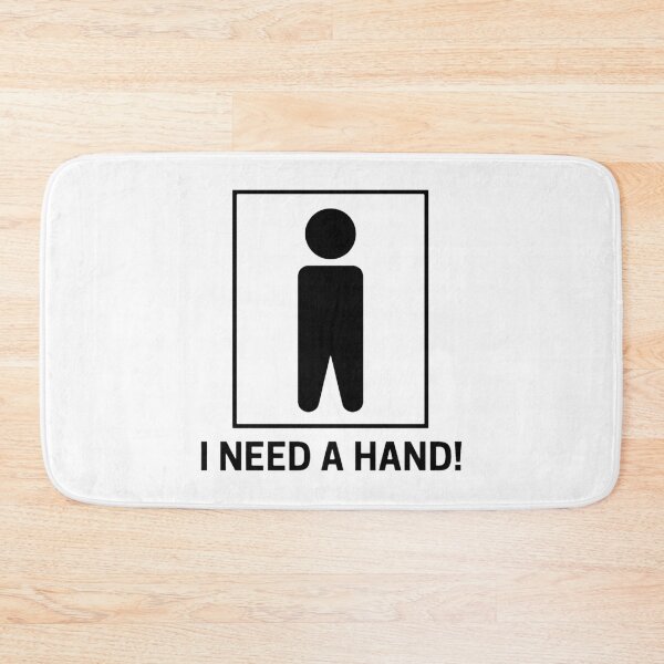 Item preview, I Need A Hand! - Funny Armless Stickman Pictogram Pun designed and sold by familysteven.