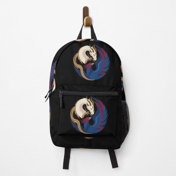 Item preview, Majestic Dragon And Phoenix Yin Yang Circular Emblem designed and sold by ZUMERI.