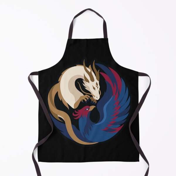 Item preview, Majestic Dragon And Phoenix Yin Yang Circular Emblem designed and sold by ZUMERI.