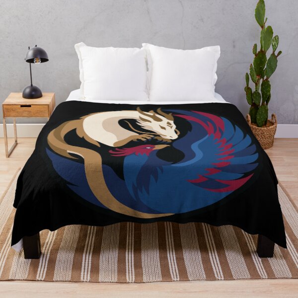Item preview, Majestic Dragon And Phoenix Yin Yang Circular Emblem designed and sold by ZUMERI.