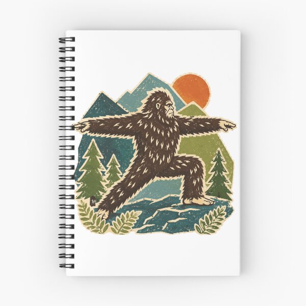 Item preview, Vintage Bigfoot Warrior II Yoga Pose designed and sold by Rewind Society.