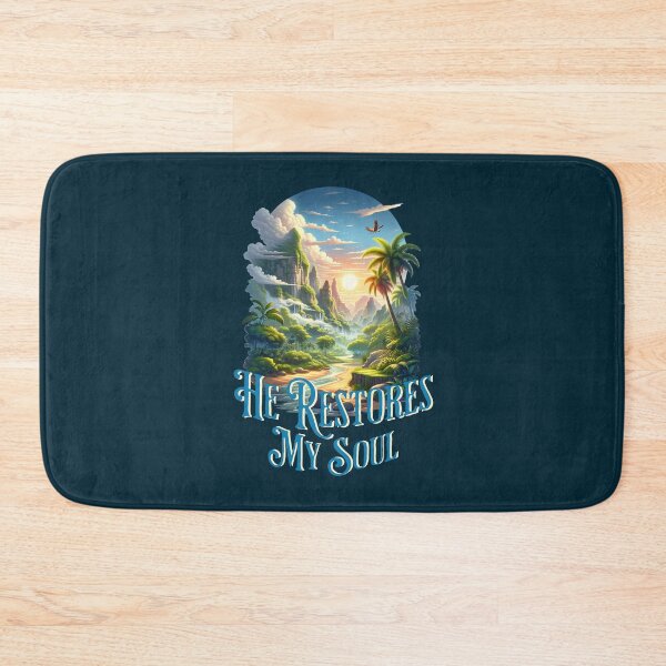 Item preview, He Restores My Soul Christian Nature Landscape designed and sold by Sachie's Studio.