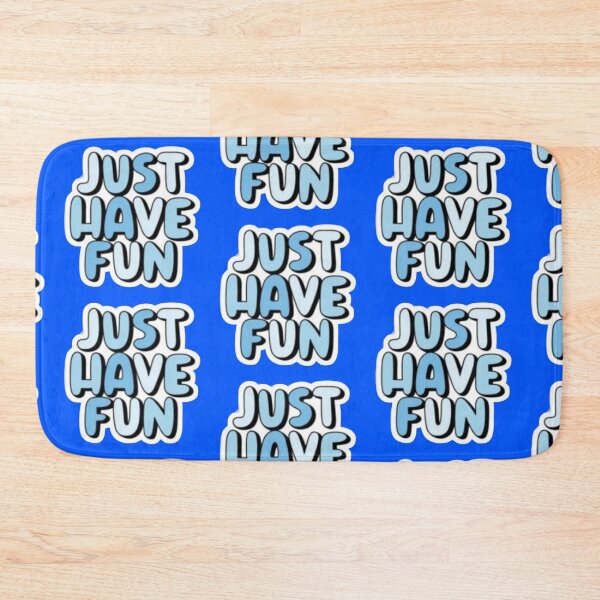 Item preview, Just Have Fun Sky Blue Bubble Letters Sticker designed and sold by Scro-Ciob-Shop.