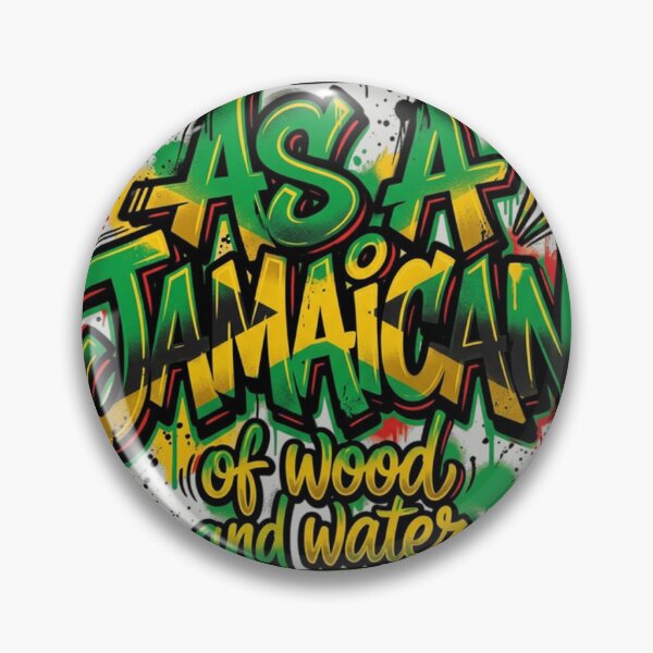 Item preview, Graphitic Jamaican colors expressing the idea of "I am Jamaican"  designed and sold by GardensEve.
