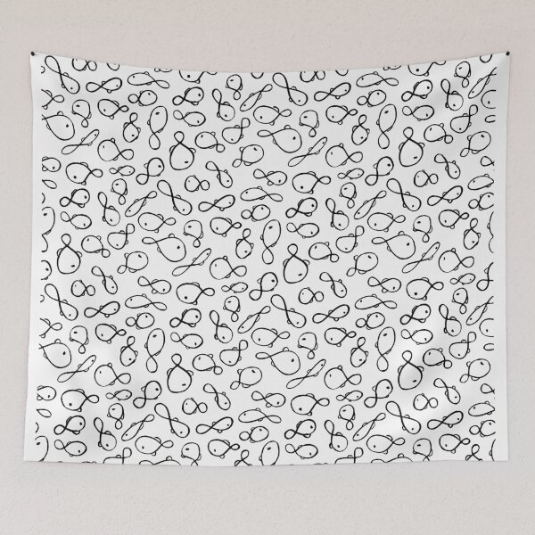Item preview, Fish doodle pattern 1 designed and sold by Paintingsbyapeacock.