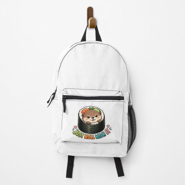 Item preview, Cute Sushi Otter Just Roll With It Kawaii Pun designed and sold by RareVisuals.