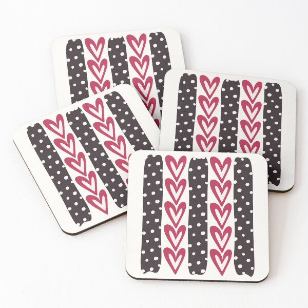 Item preview, Heart Polka Dot Stripes designed and sold by CreativeDraws42.