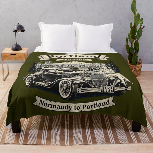 Item preview, Portland Oregon Vintage Hot Rod designed and sold by Normandy Road Heritage™ - Vintage Garage Art.