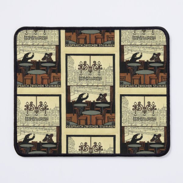 Item preview, Vintage color lithograph a Conversation Between Mutes designed and sold by stevepaint.