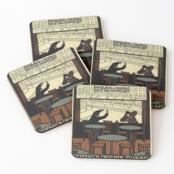 Item preview,  Vintage  color lithograph a Conversation Between Mutes designed and sold by stevepaint.