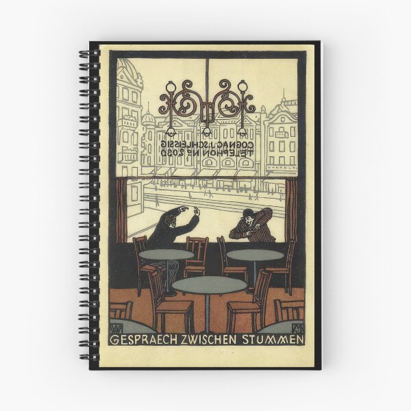 Item preview,  Vintage  color lithograph a Conversation Between Mutes designed and sold by stevepaint.