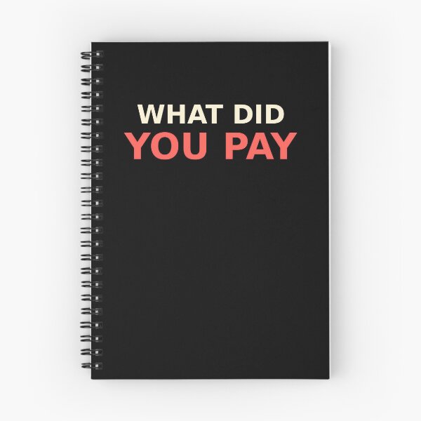 Item preview, What Did You Pay Bold Price Question designed and sold by elderberry.