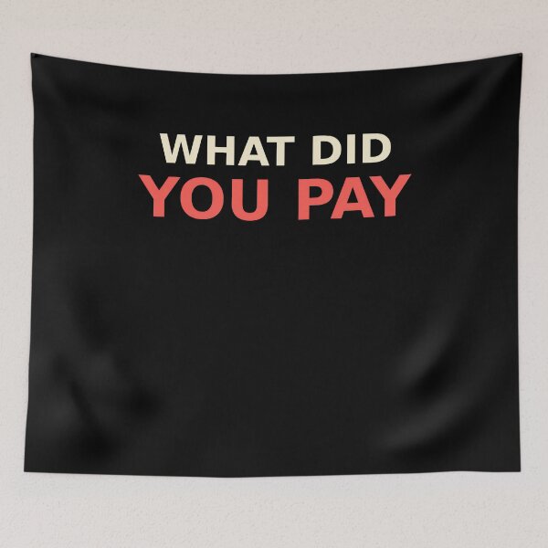 Item preview, What Did You Pay Bold Price Question designed and sold by elderberry.