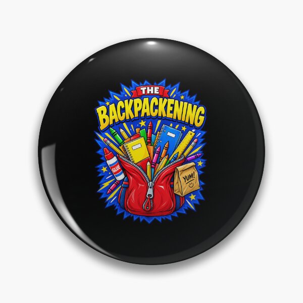 Item preview, Funny The Backpackening School Supplies Art designed and sold by elderberry.