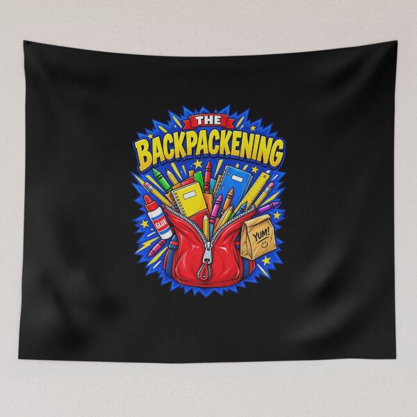 Item preview, Funny The Backpackening School Supplies Art designed and sold by elderberry.