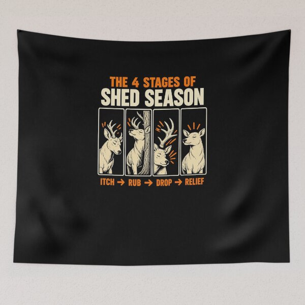 Item preview, Funny Deer Shed Season Itch Rub Drop Relief designed and sold by elderberry.