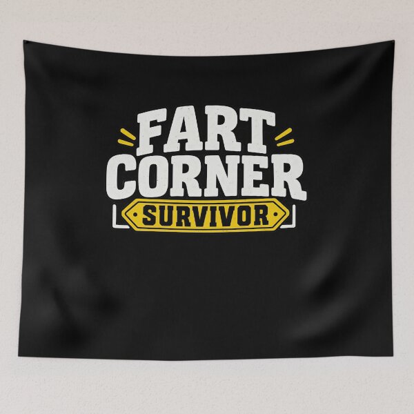 Item preview, Fart Corner Survivor Funny Gas Joke Badge designed and sold by elderberry.
