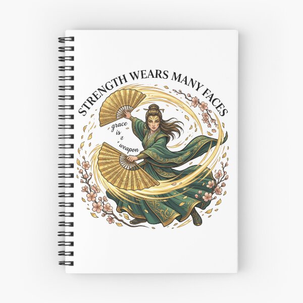 Item preview, Fan Warrior Woman Grace Strength Eastern Martial Arts designed and sold by LunaMarkos.