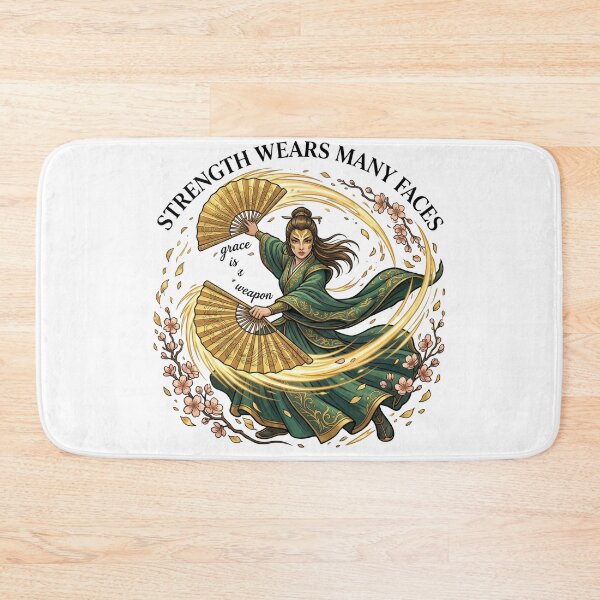 Item preview, Fan Warrior Woman Grace Strength Eastern Martial Arts designed and sold by LunaMarkos.
