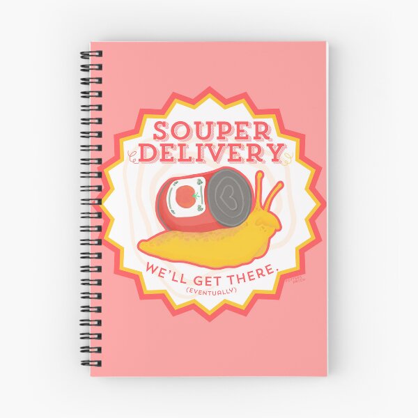 Item preview, Souper Delivery Retro Snail Logo designed and sold by potterspatch.