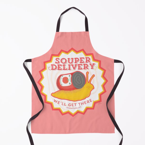 Item preview, Souper Delivery Retro Snail Logo designed and sold by potterspatch.