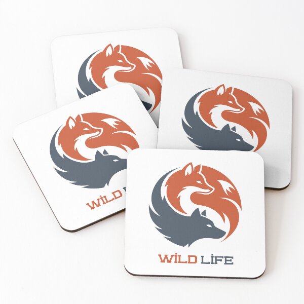Item preview, Wild Fox And Wolf Yin Yang Circular Emblem designed and sold by ZUMERI.