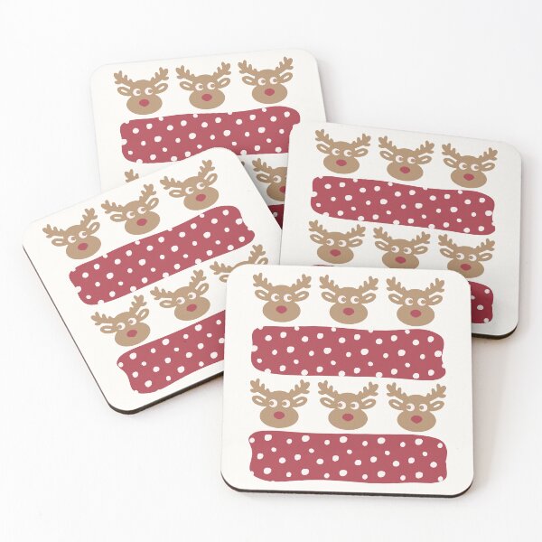 Item preview, Reindeer Polka Dot Stripes designed and sold by CreativeDraws42.