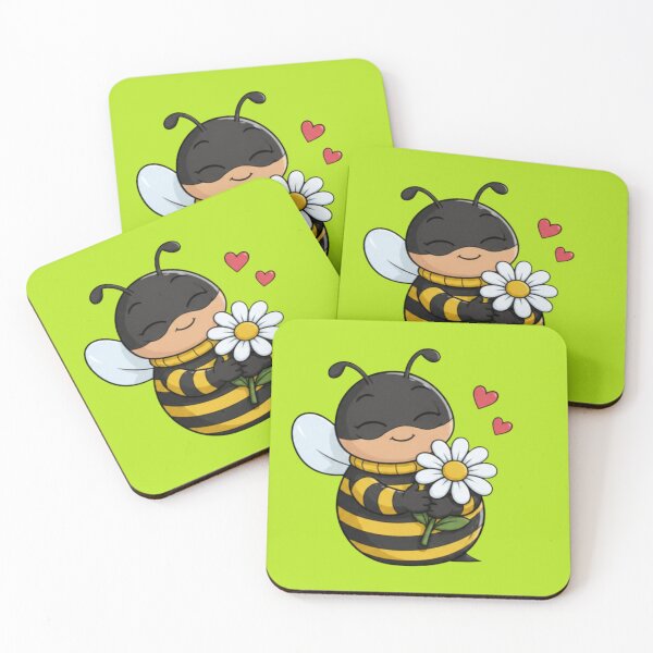 Item preview, Cute Bee with Flower Daisy  designed and sold by MushArtist.
