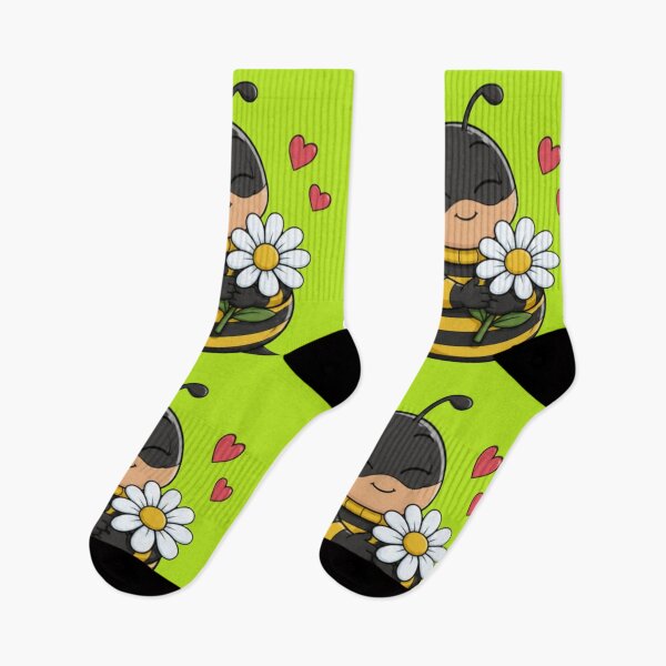 Item preview, Cute Bee with Flower Daisy designed and sold by MushArtist.