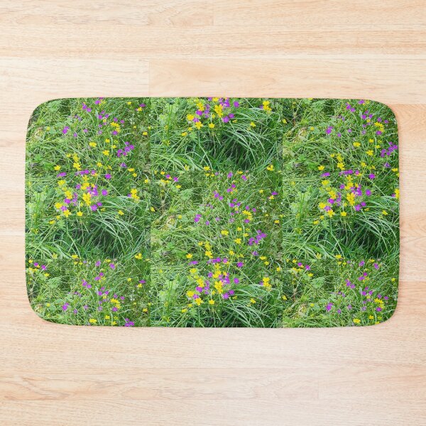 Item preview, Wildflower Meadow with Purple Cranesbill and Yellow Buttercups designed and sold by BalkanBloomArt.