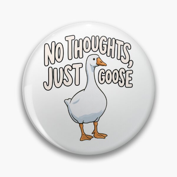 Item preview, No Thoughts Just Goose - Funny White Goose designed and sold by AceEye.