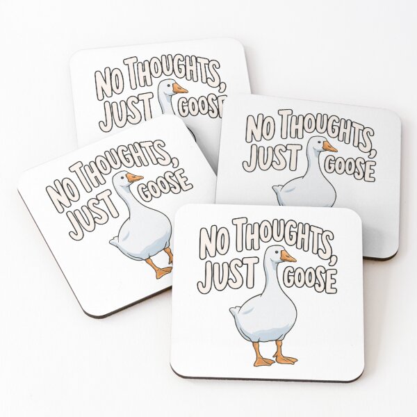 Item preview, No Thoughts Just Goose - Funny White Goose designed and sold by AceEye.
