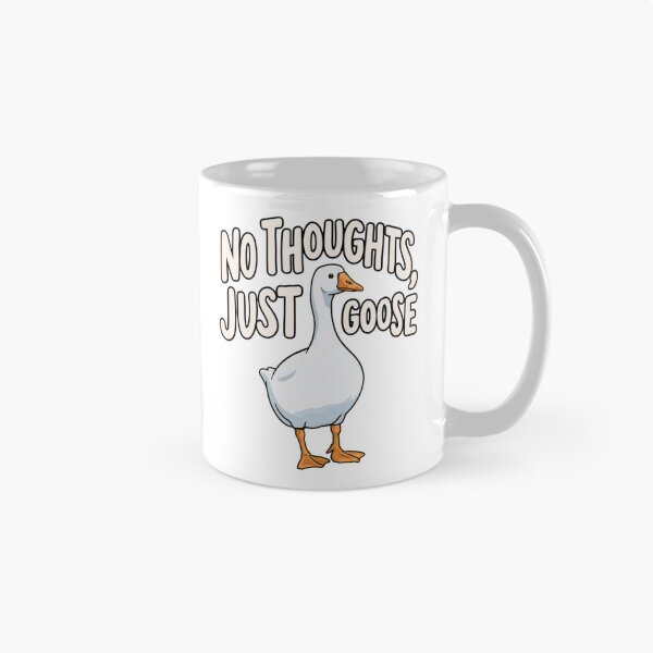 Item preview, No Thoughts Just Goose - Funny White Goose designed and sold by AceEye.