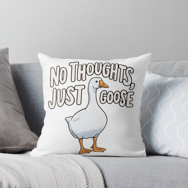 Item preview, No Thoughts Just Goose - Funny White Goose designed and sold by AceEye.