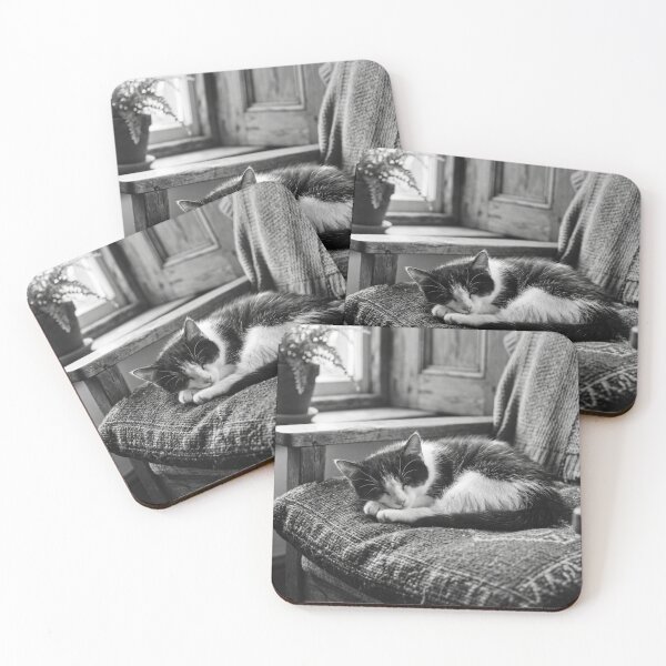 Item preview, small kitten sleeping designed and sold by cutegiftcore.